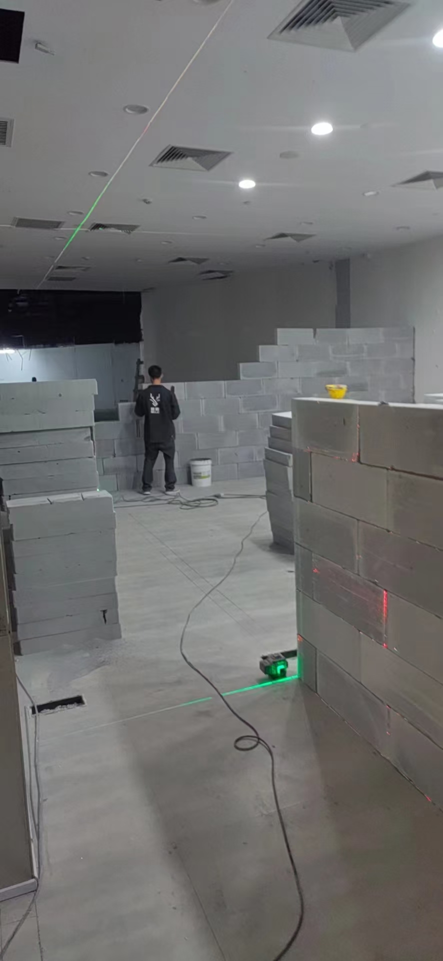 加气块隔墙效果展示